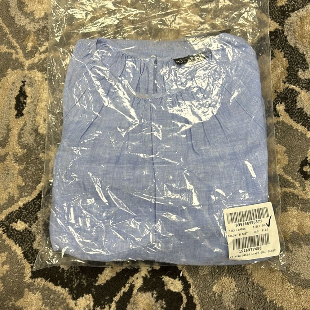 J.Crew Palermo smocked-waist mini dress in linen - Picture 4 of 7